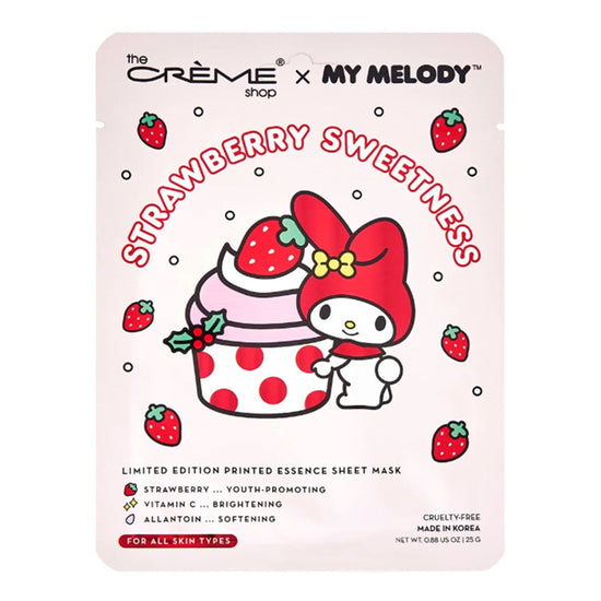 My Melody Strawberry Sweetness Printed Essence Sheet Mask (Set of 3)