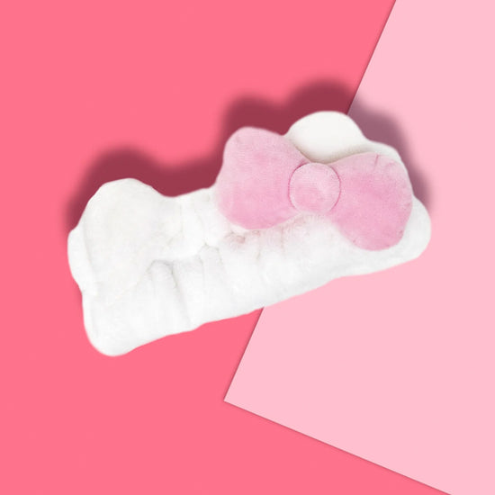 Plush Spa Headband with Hello Kitty's Signature Bow (Pink)