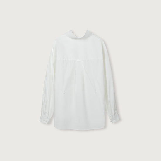 NESIS Unbalance Slant Shirt - White