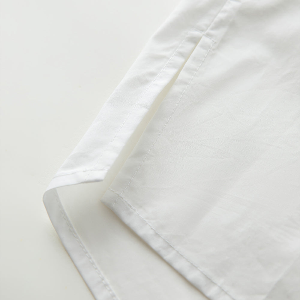 NESIS Unbalance Slant Shirt - White
